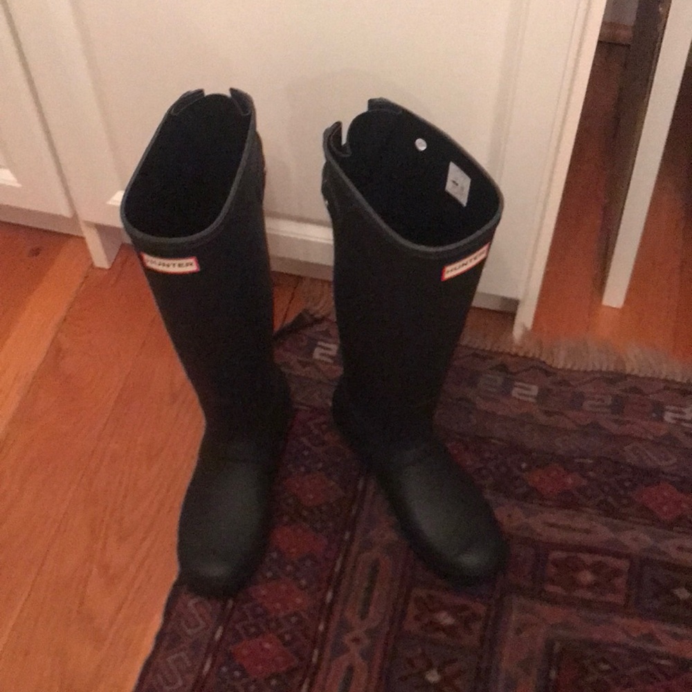 Hunter original back adjustable full length boots size 8 EU 39 NWOT